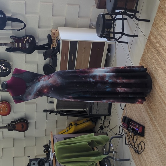 GALAXY BLACK MAXI DRESS - LIMITED - Picture 4 of 10
